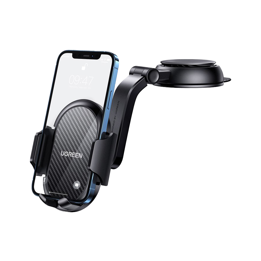 UGREEN Waterfall-Shaped Suction Cup Phone Mount - Black