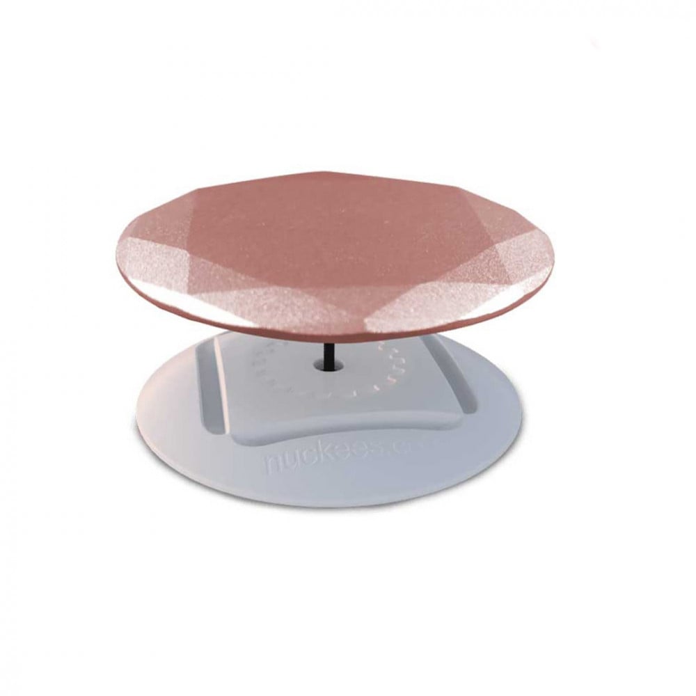 Nokise mobile phone holder - rose gold metal gem
