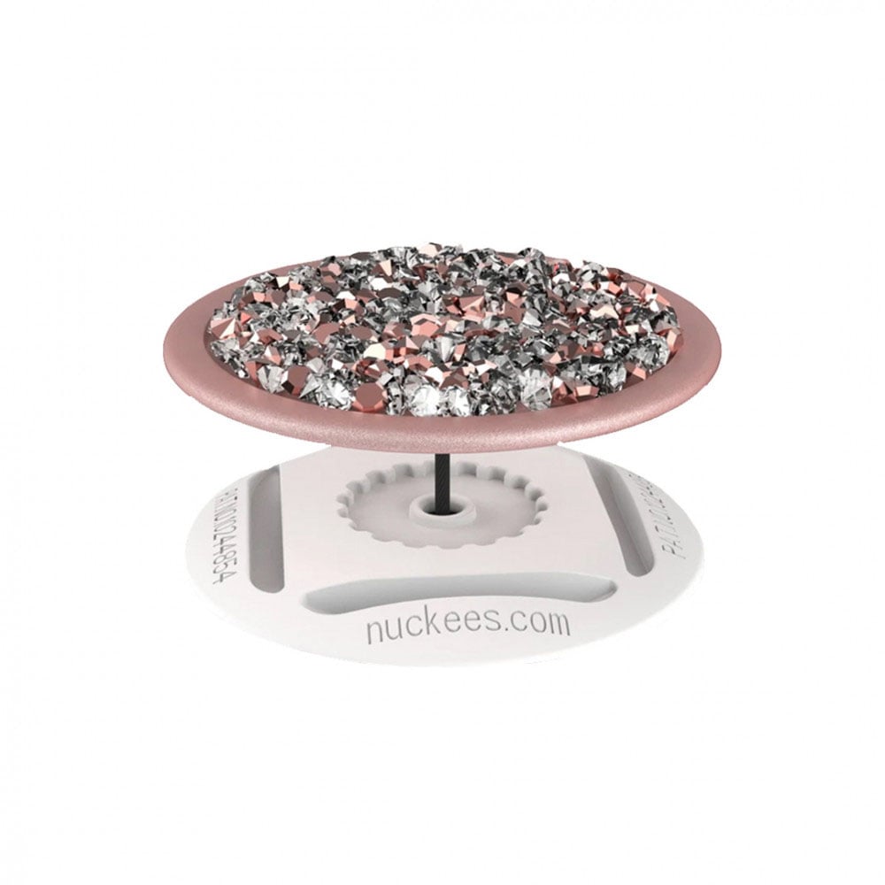 Nokise mobile phone holder - rose gold diamond ciuster