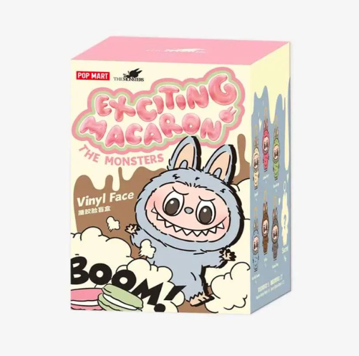 دمية لابوبو The Monsters – Exciting Macaron من POP MART  - صندوق أعمى من الفينيل القطيفة Labubu