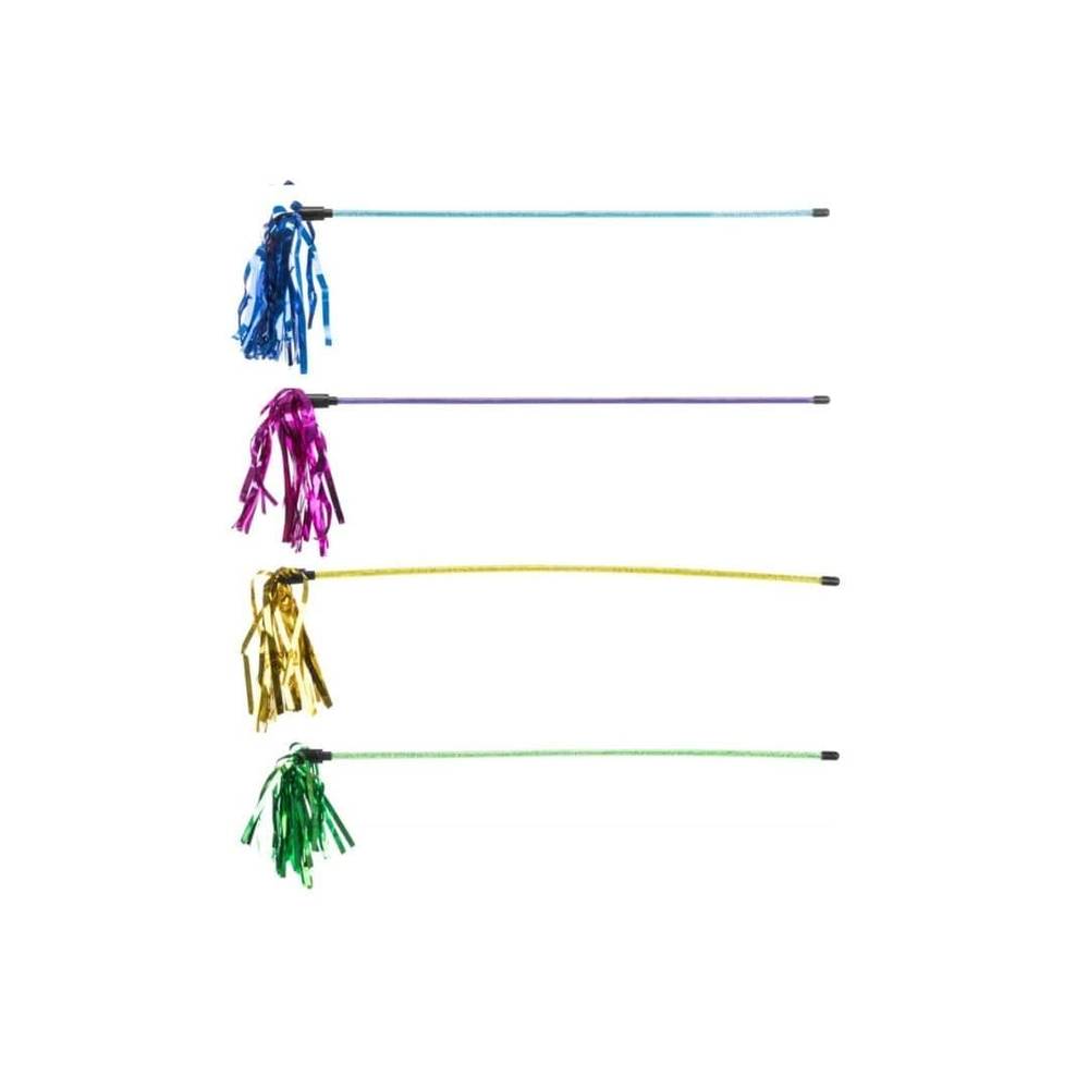 Trixie Interactive Cat Toy Hook – 48cm Wand with Feather Attachment, Stimulates Hunting Instinct, Durable & Safe Playtime Stick