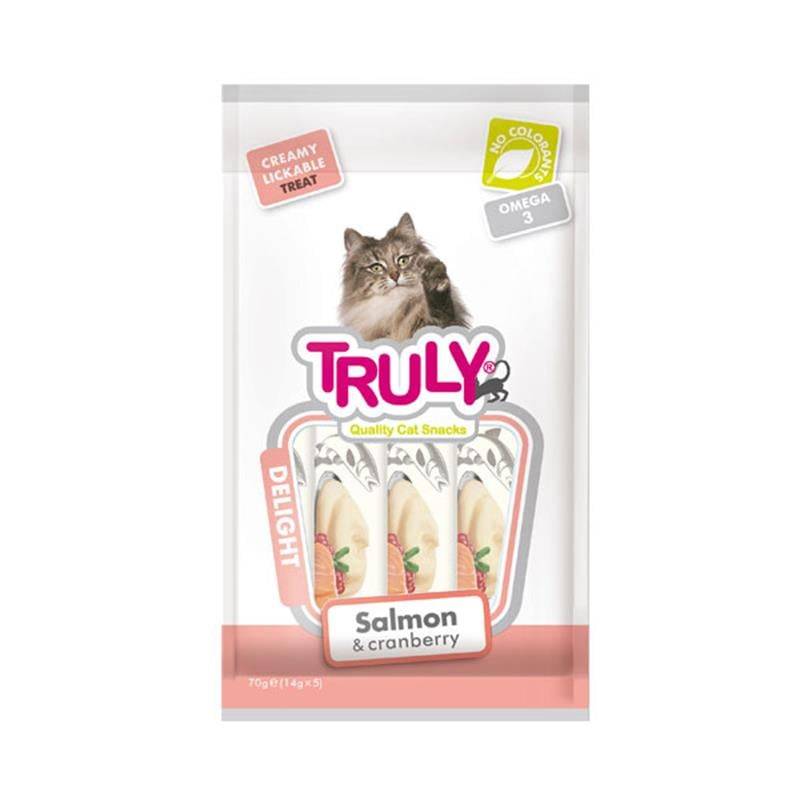 Truly Salmon & Cranberry Cat Treats 5x14g