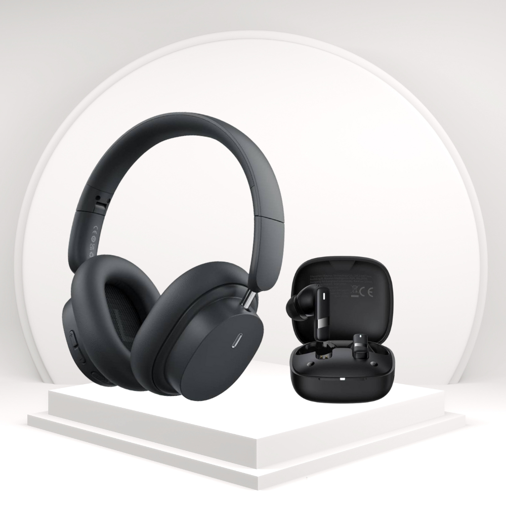 عرض بيسوس سماعة رأس لاسلكية Bowie D05 + سماعة اذن لاسلكية Bowie E20