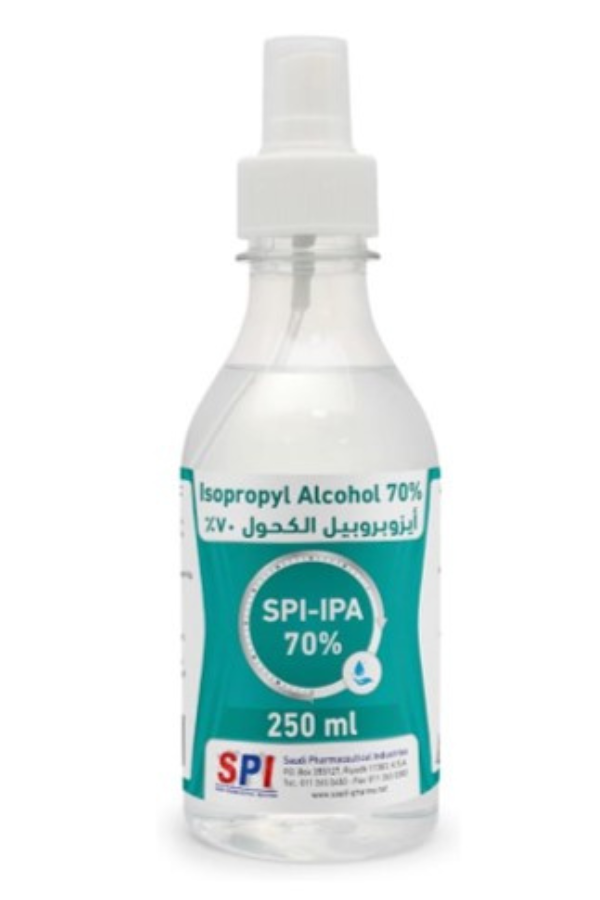 كحول ايزوبروبايل 70 % حجم 250 مل بخاخ 