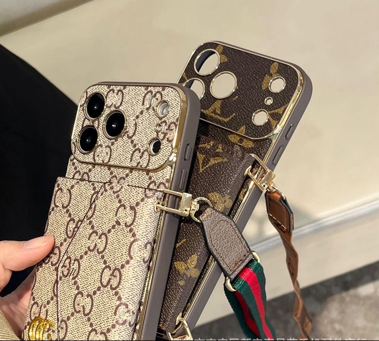 جراب جوال مع محفظه GG