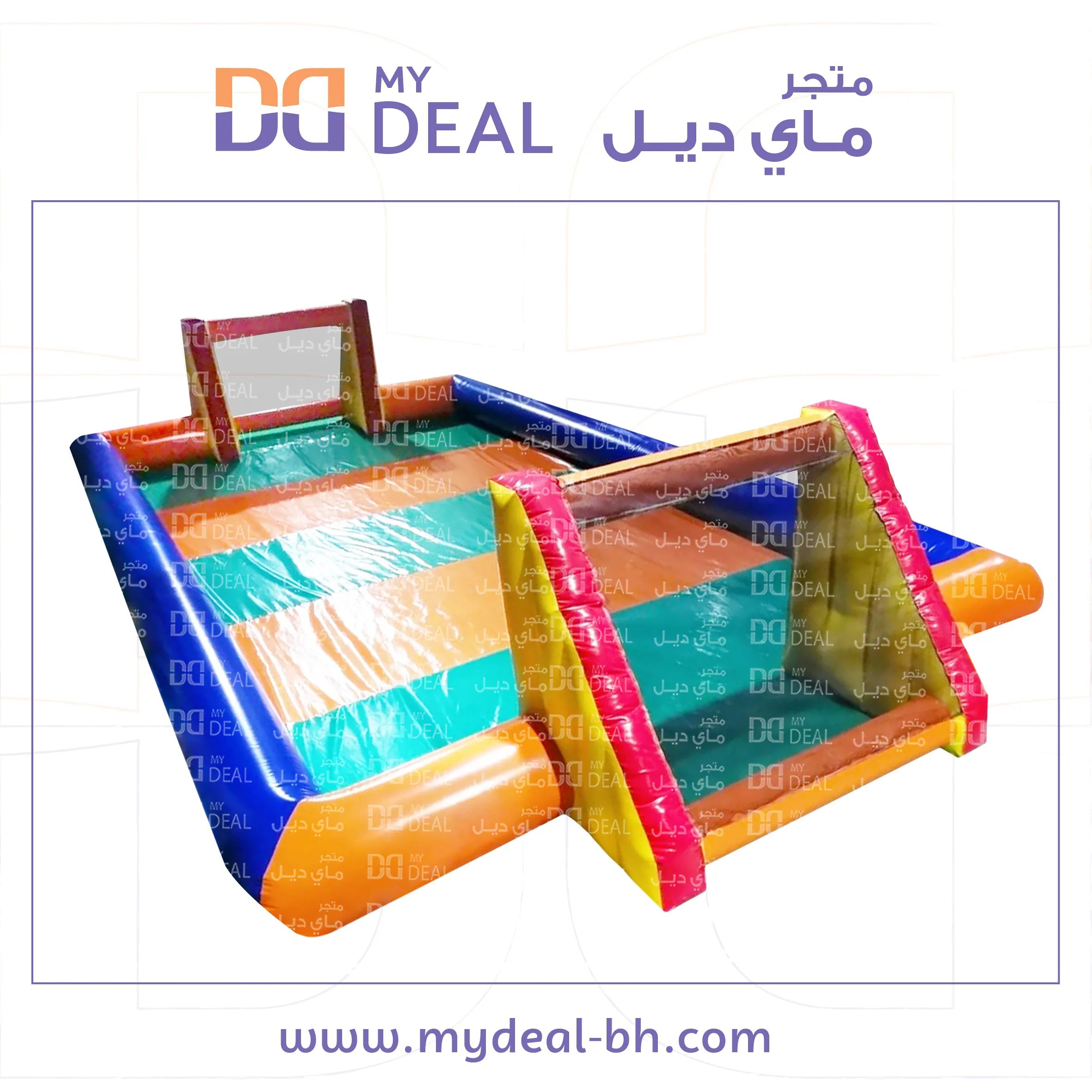 ملعب صابوني استثماري هوائي طول 12 متر عرض 6 متر 