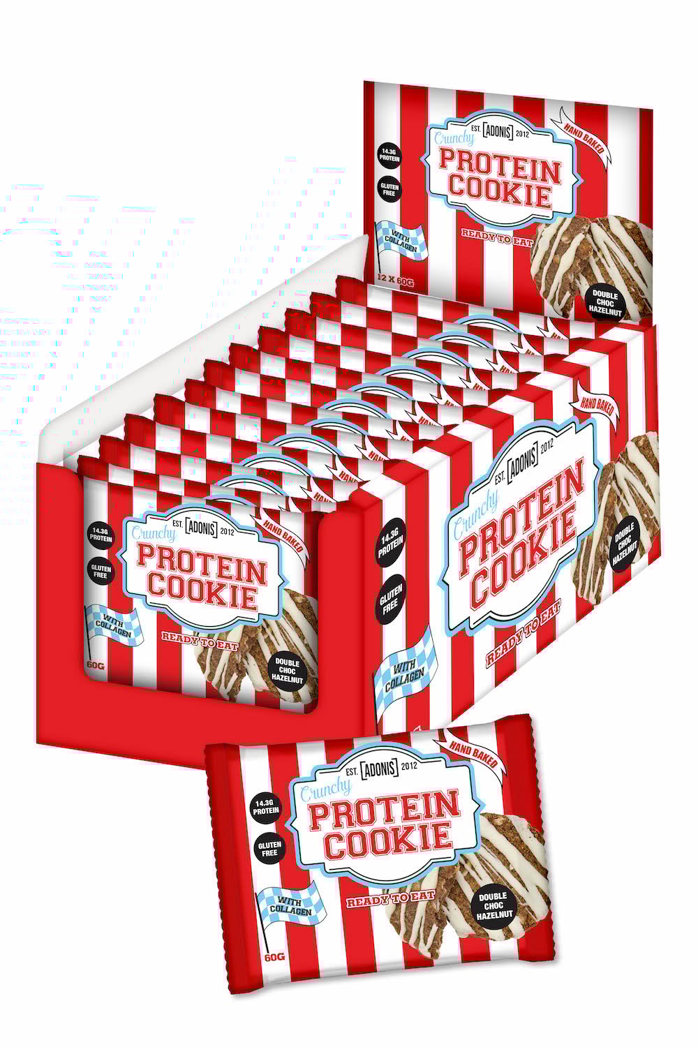Crunchy Protein Cookie - Double Choc Hazelnut 60g