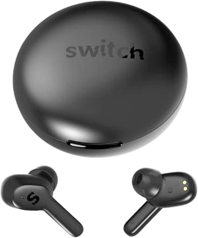 سماعة Switch TruBudz Quiet ANC TWS - تقنية إلغاء الضوضاء - أسود