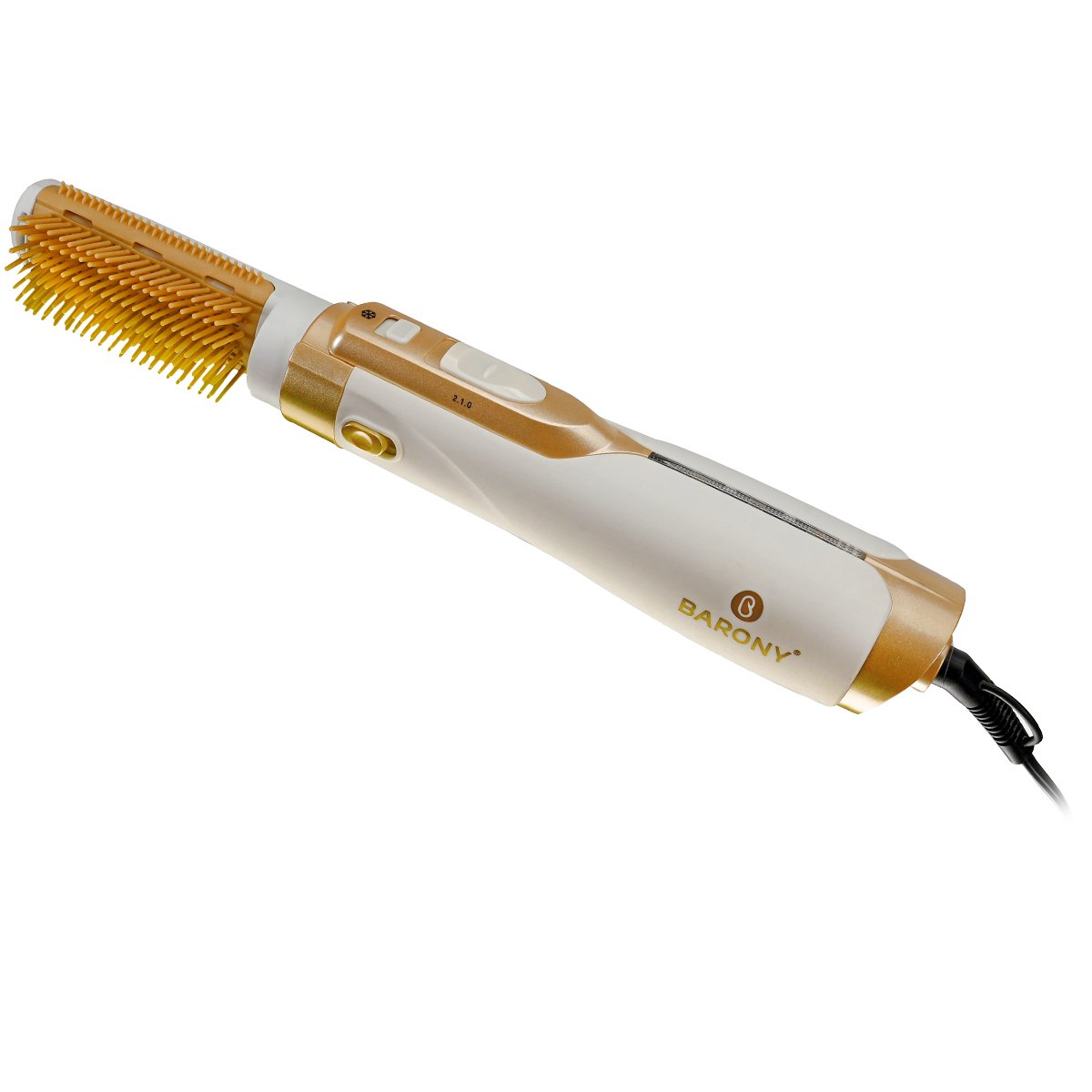 Barony Hair Styler 1200 Watt, golden beige, Tow Brushes