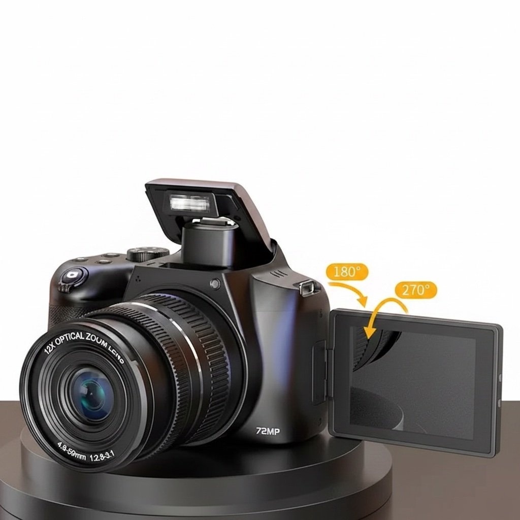 13MP High Sensitivity10X Optical Zoom Digital Camera, Equipped with SONY CMOS Sensor, 2.88-inch 4:3 IPS Screen, 640*480 Resolut