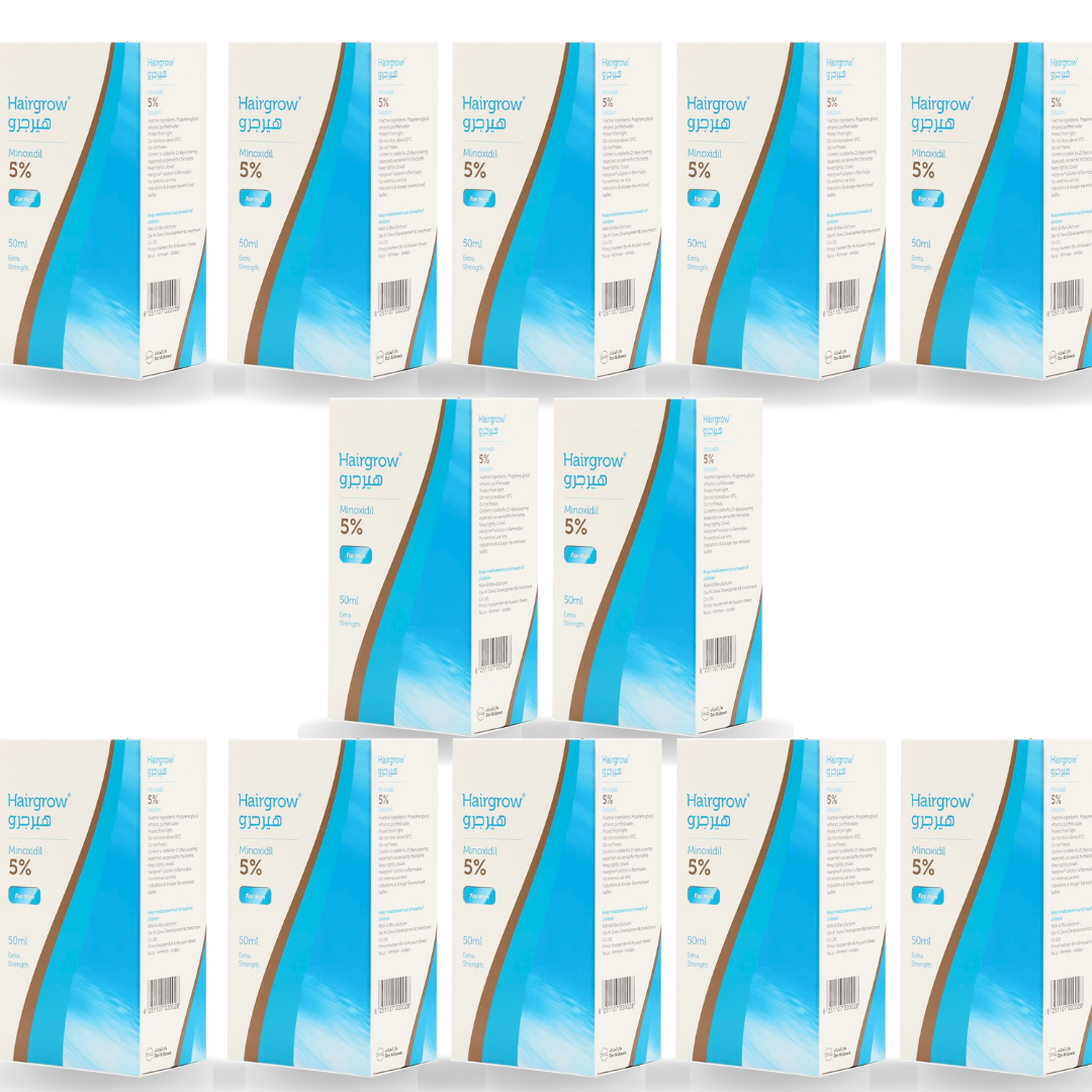 HAIRGROW MINOXIDIL 5% SOLUTION HAIR REGROWTH TONIC 50ml (Set Of 12)