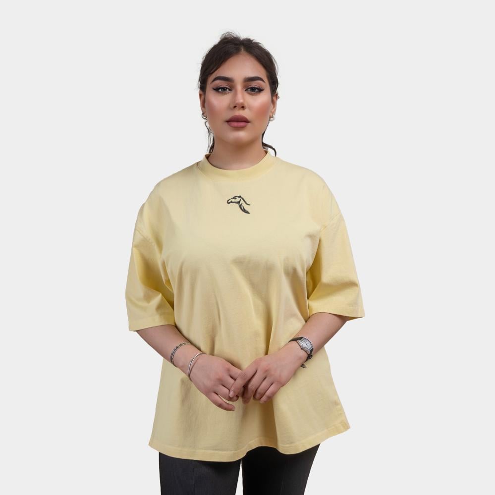 تيشيرت  نسائي - أصفر