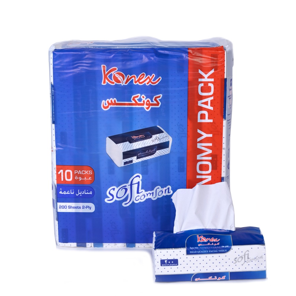 مناديل كونكس 200 منديل مزدوج عدد 50 عبوة