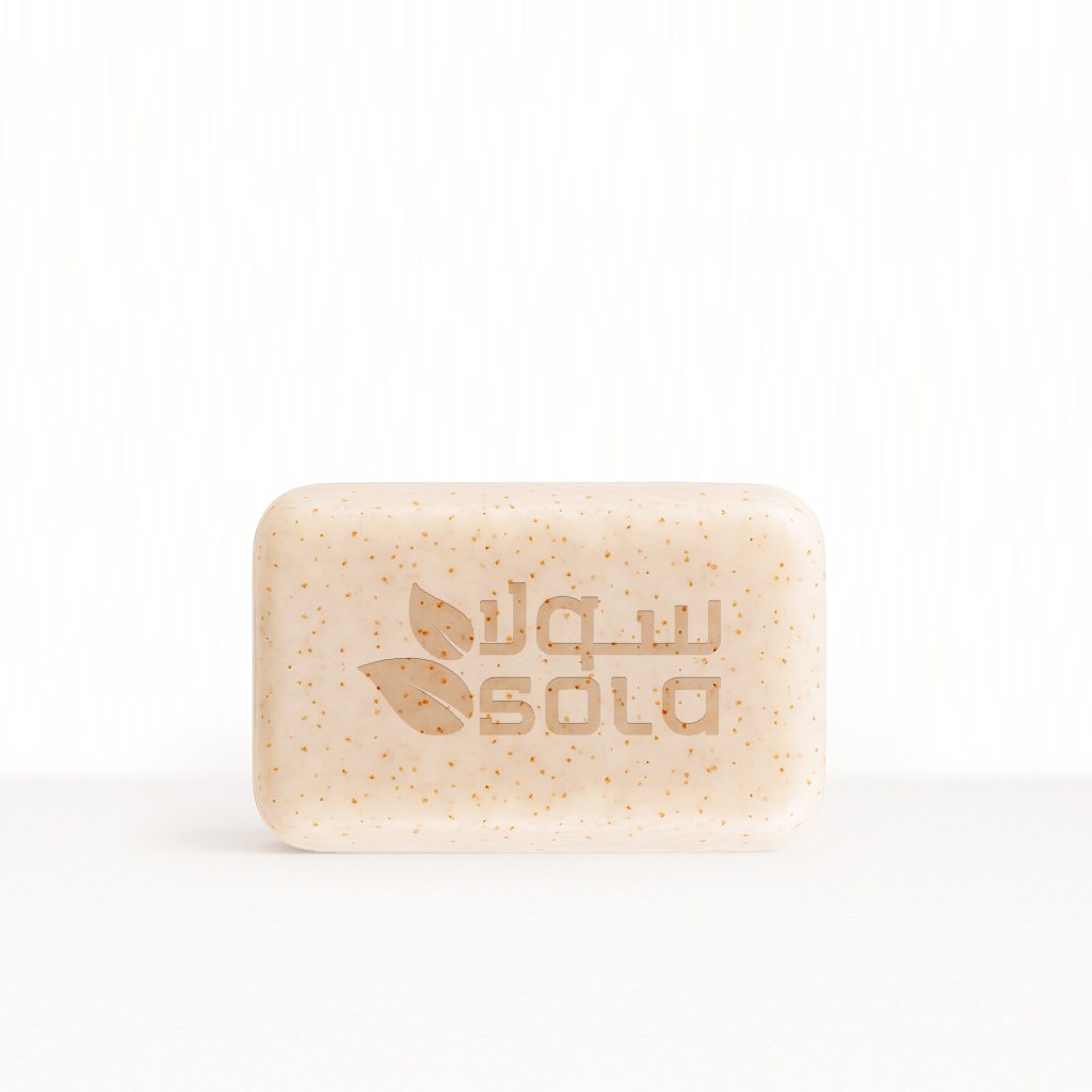 صابون مقشّر بمسحوق الجوز