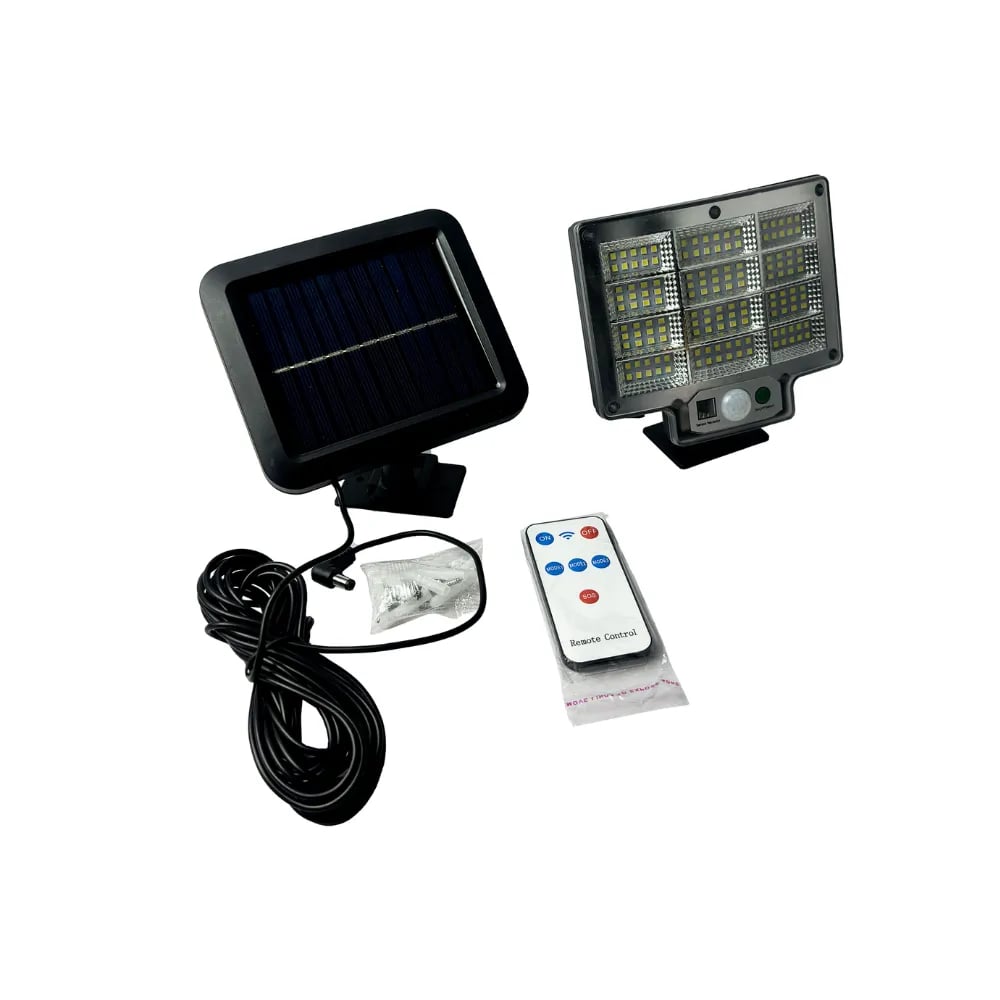 كشاف الطاقة الشمسية 104 LED - إضاءة ذكية بحساس حركة وتحكم عن بعد