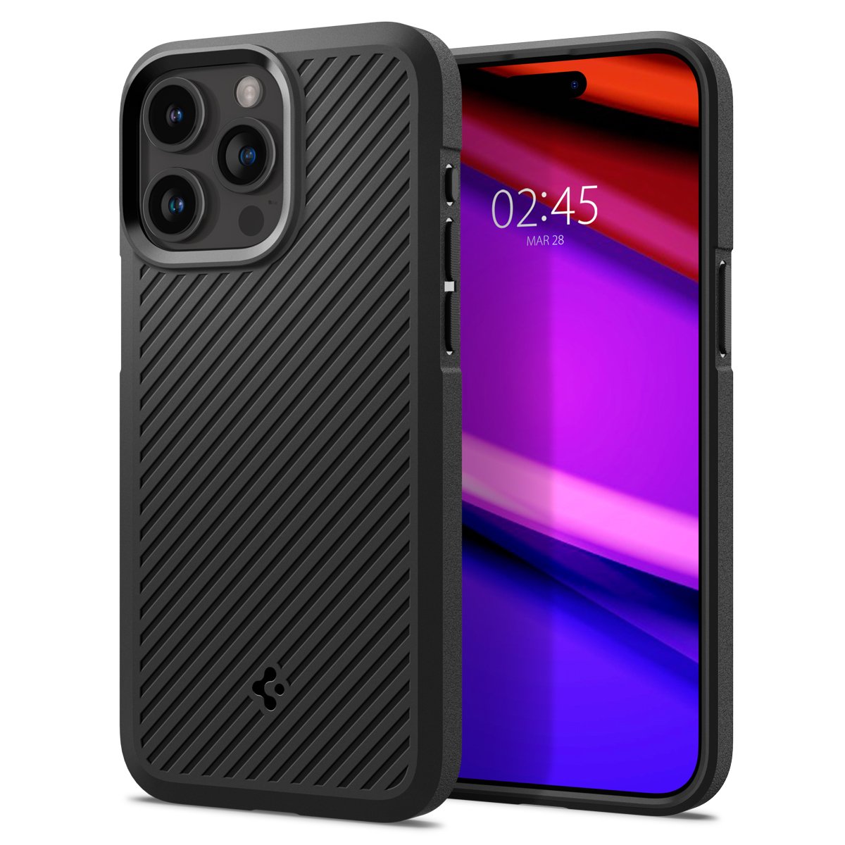 Spigen Core Armor iPhone 15 Pro Case - Black