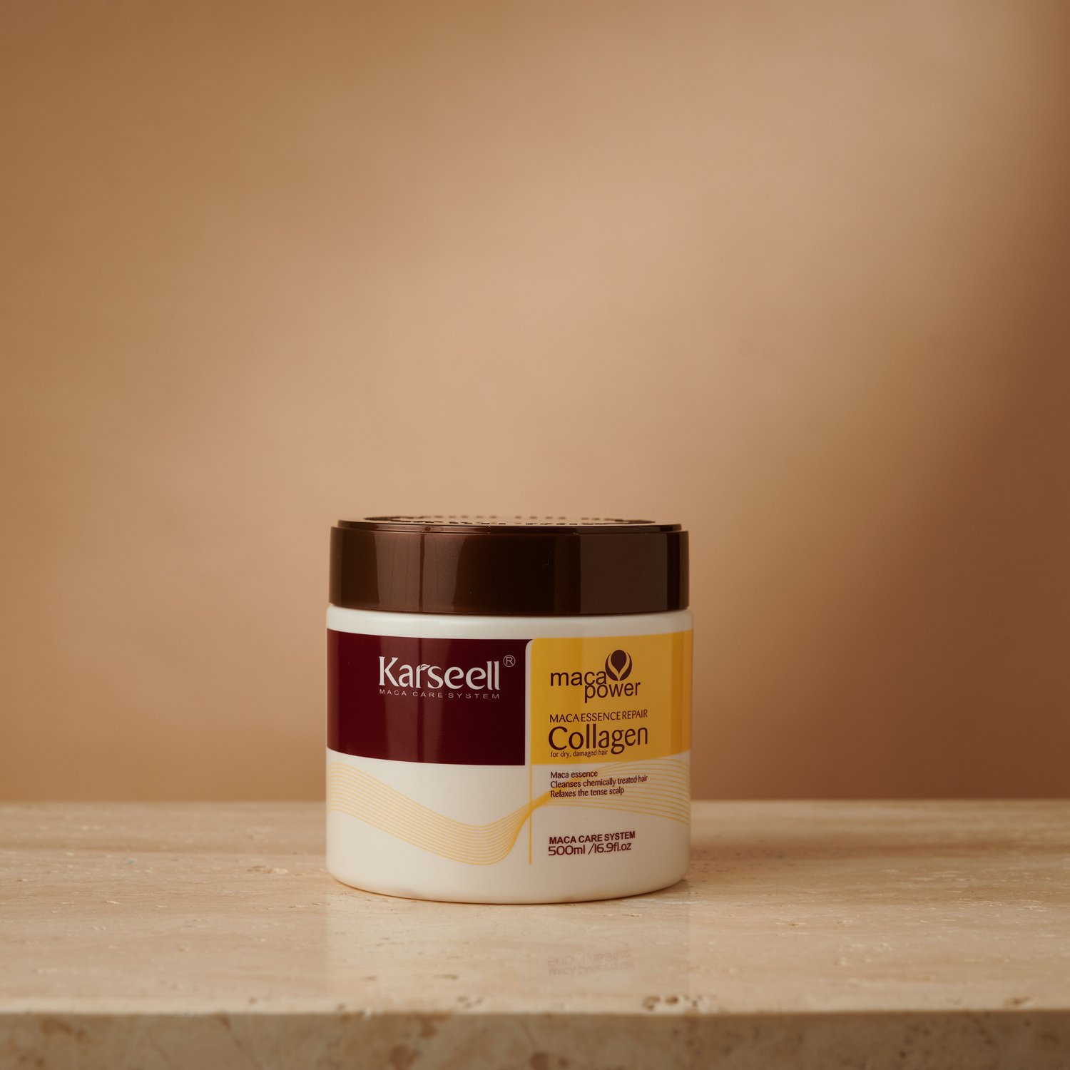 Karseell Collagen Hair Treatment Deep Repair Conditioning Argan Oil Collagen Hair Mask Essence for All Hair Types - 500ml