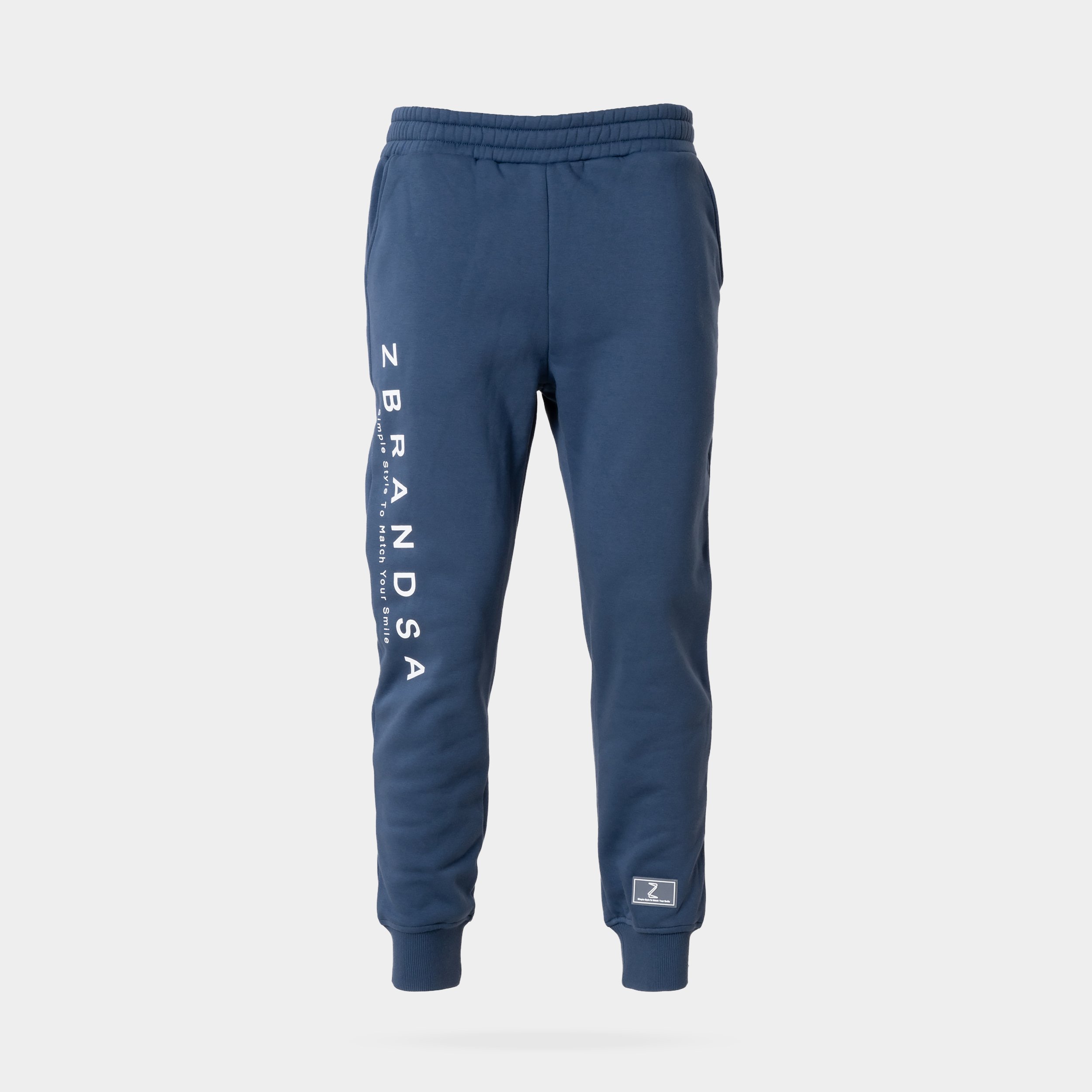 Dark Blue Pants with Print - Be Simple