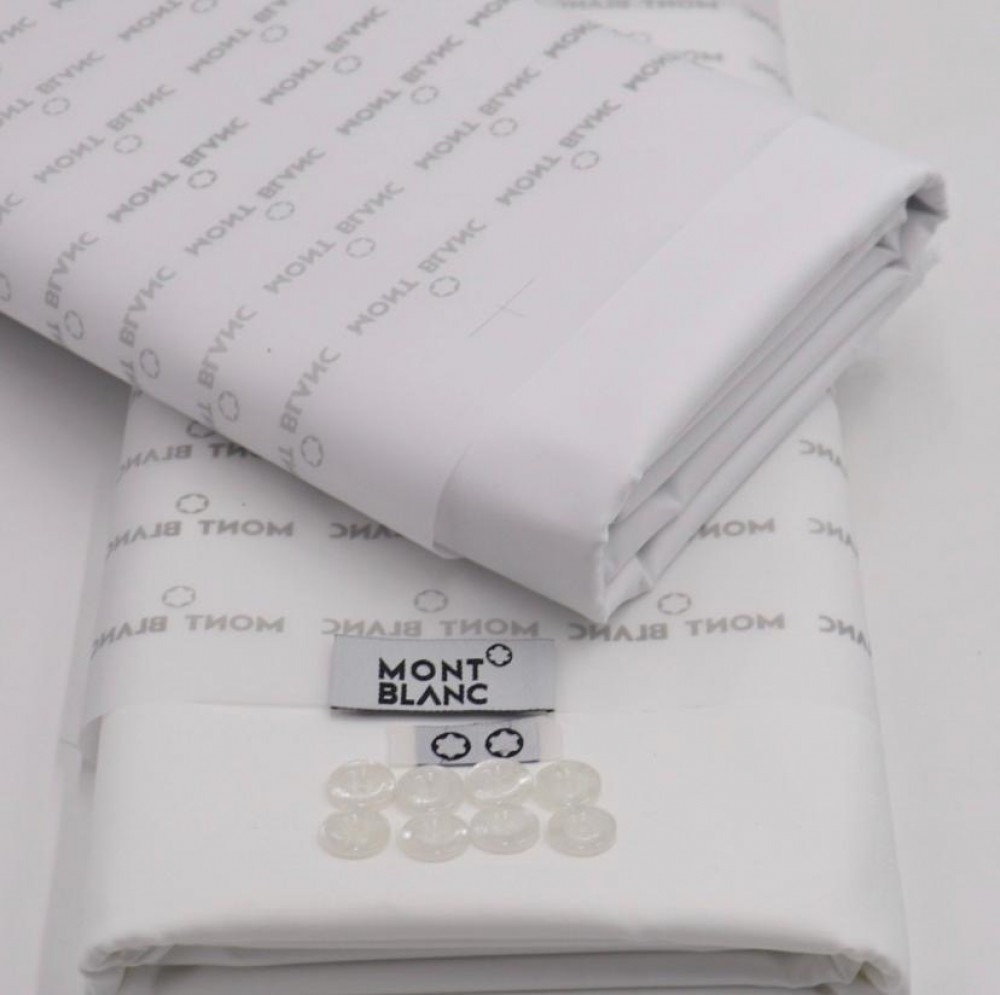Mont Blanc white and cream fabric