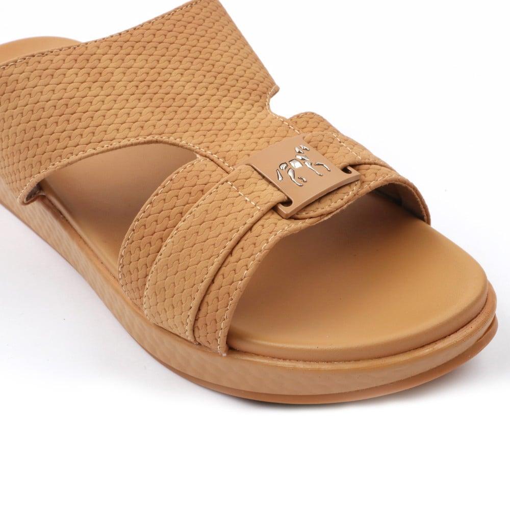 Brown embroidered oriental medical shoe 2025