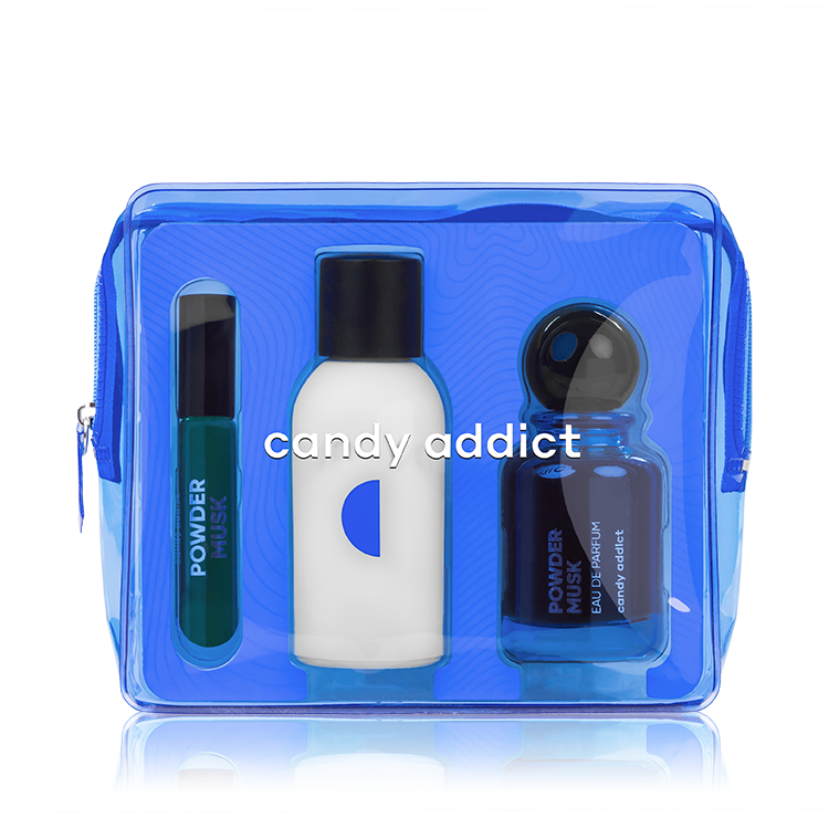 Candy Addict Powder Musk Trio Set - EDP 50 ml + Hair Mist 50 ml + Perfume Oil 10 ml