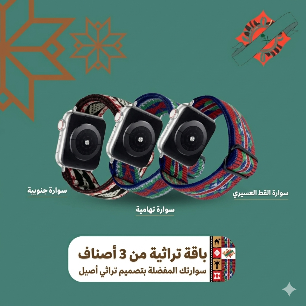 بوكس الجنوب: 3 أساور آبل بتصاميم تراثية جنوبية