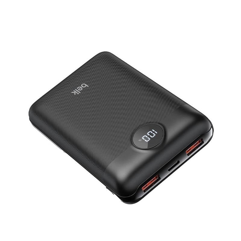 بطارية متنقلة باور بنك بمنفذين USB ومنفذ تايب سي بسعة 20000mAh بشاشة رقمية | Belk