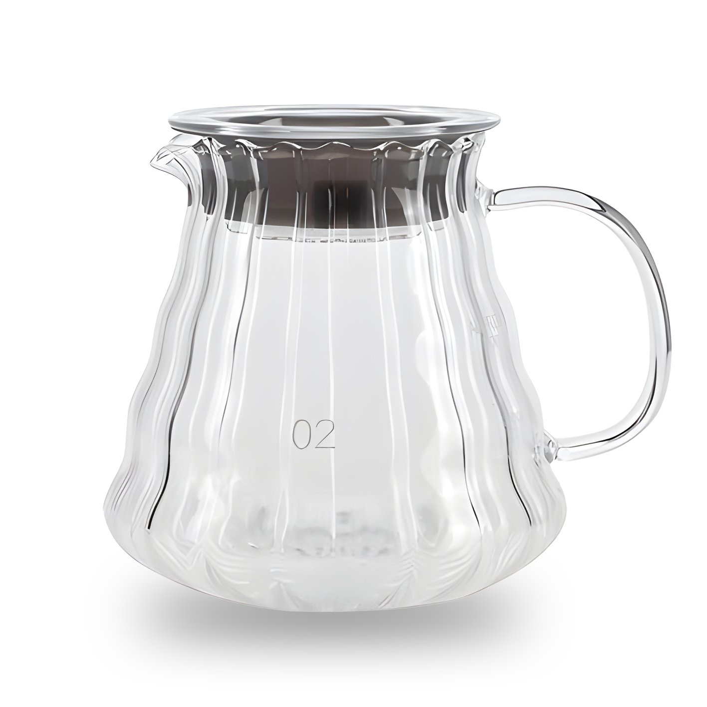 Stripped glass server 02