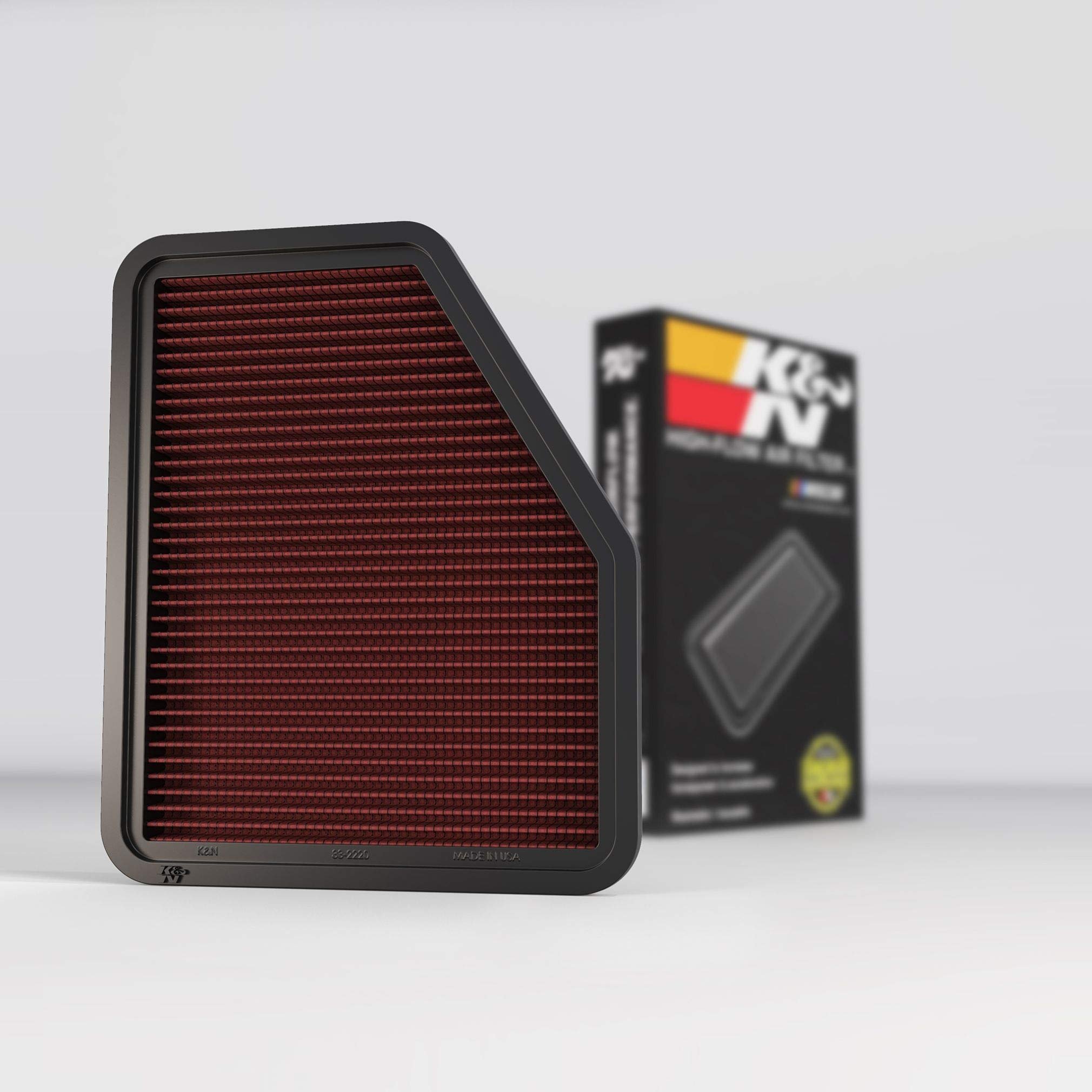 K&N | High-Flow Replacement Air Filter for Toyota and Lexus V6 / V8 Models (2001-2015)