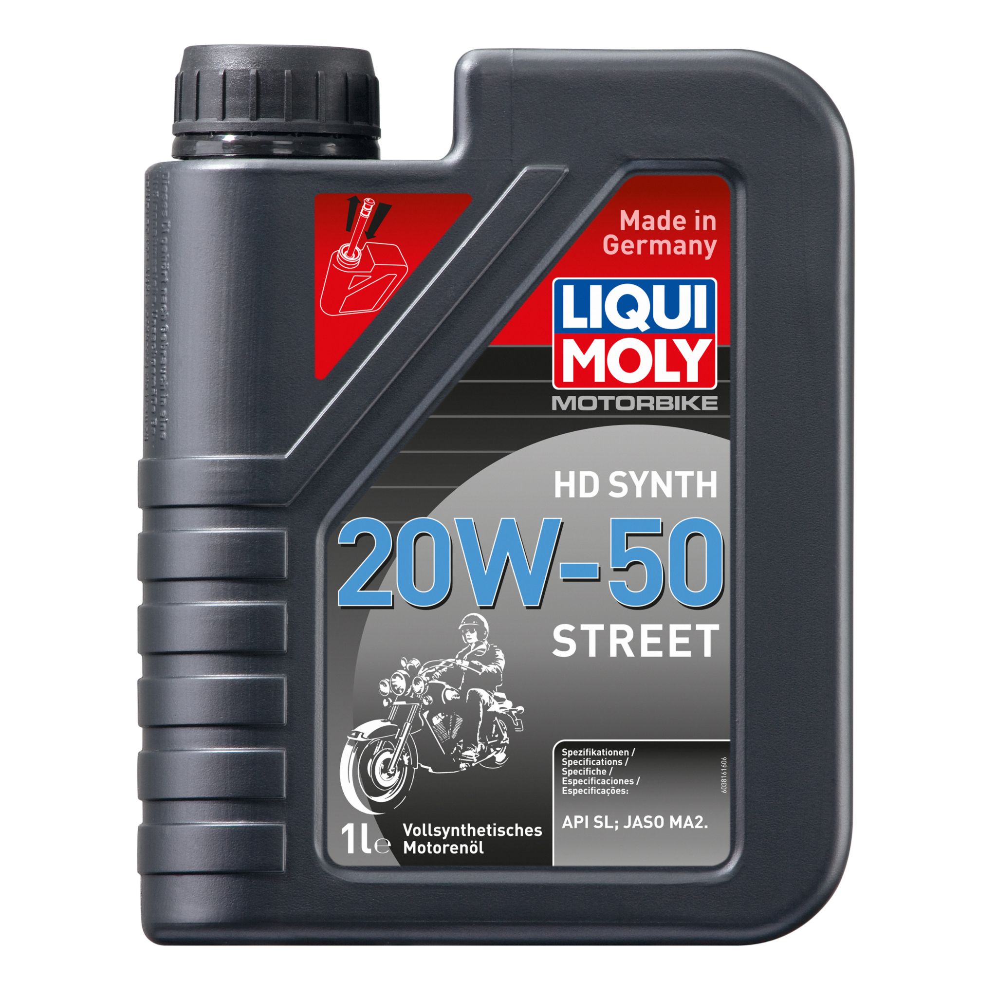 LIQ3816  MOTORBIKE HD SYNTH 20W50 STREET 1L