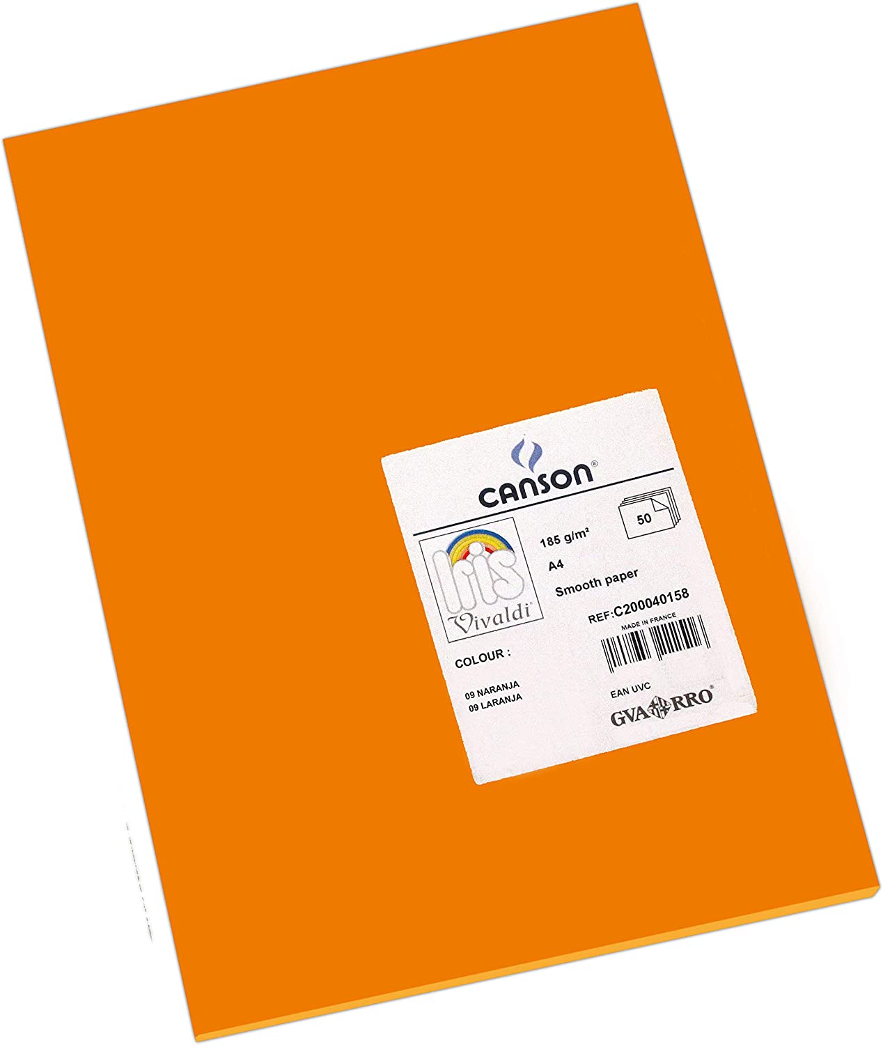 Ultramarine Pack of 50 Sheets Canson Iris Vivaldi A4 185 gsm Smooth Colour Paper 