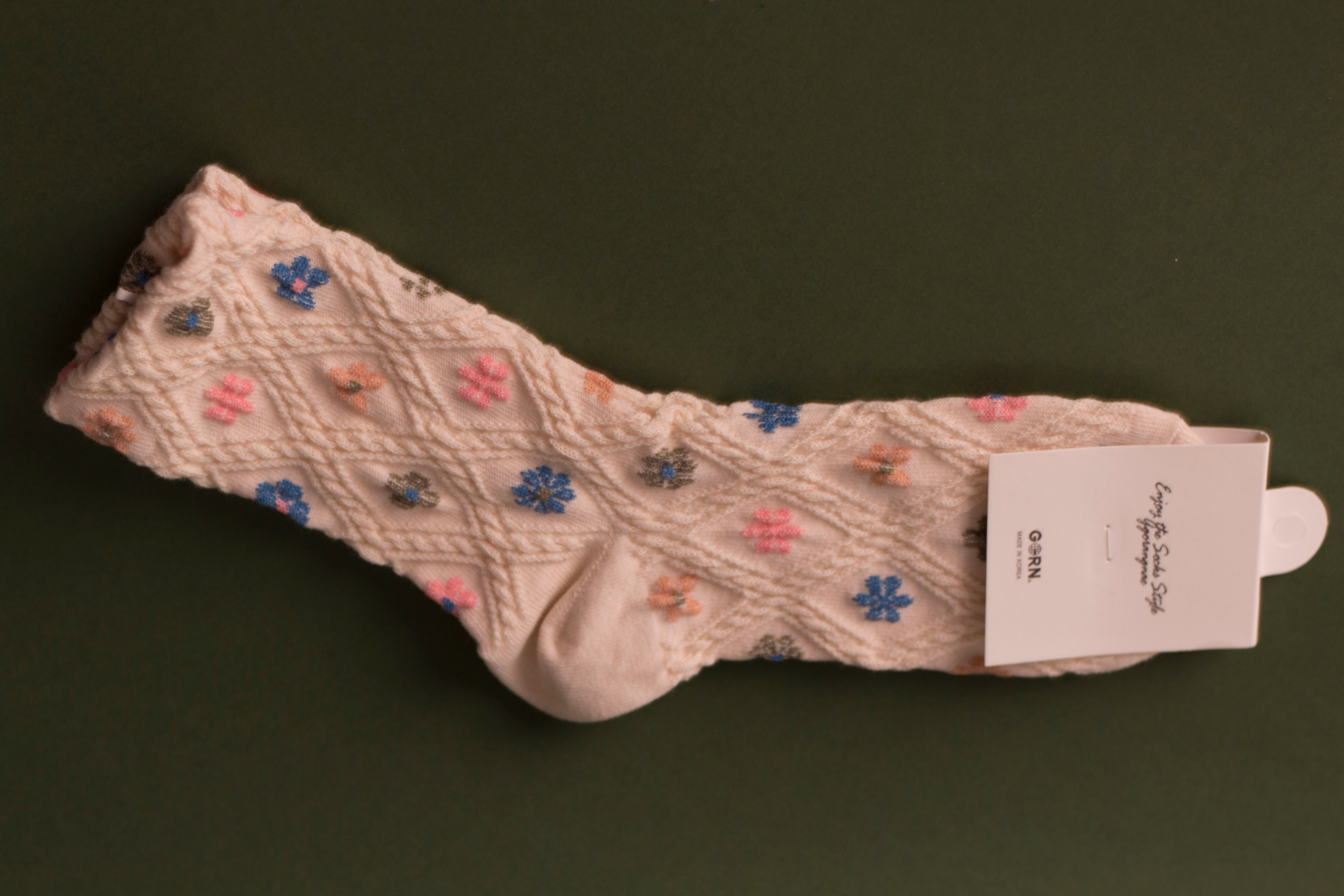 Long Flowery Socks Garusgil