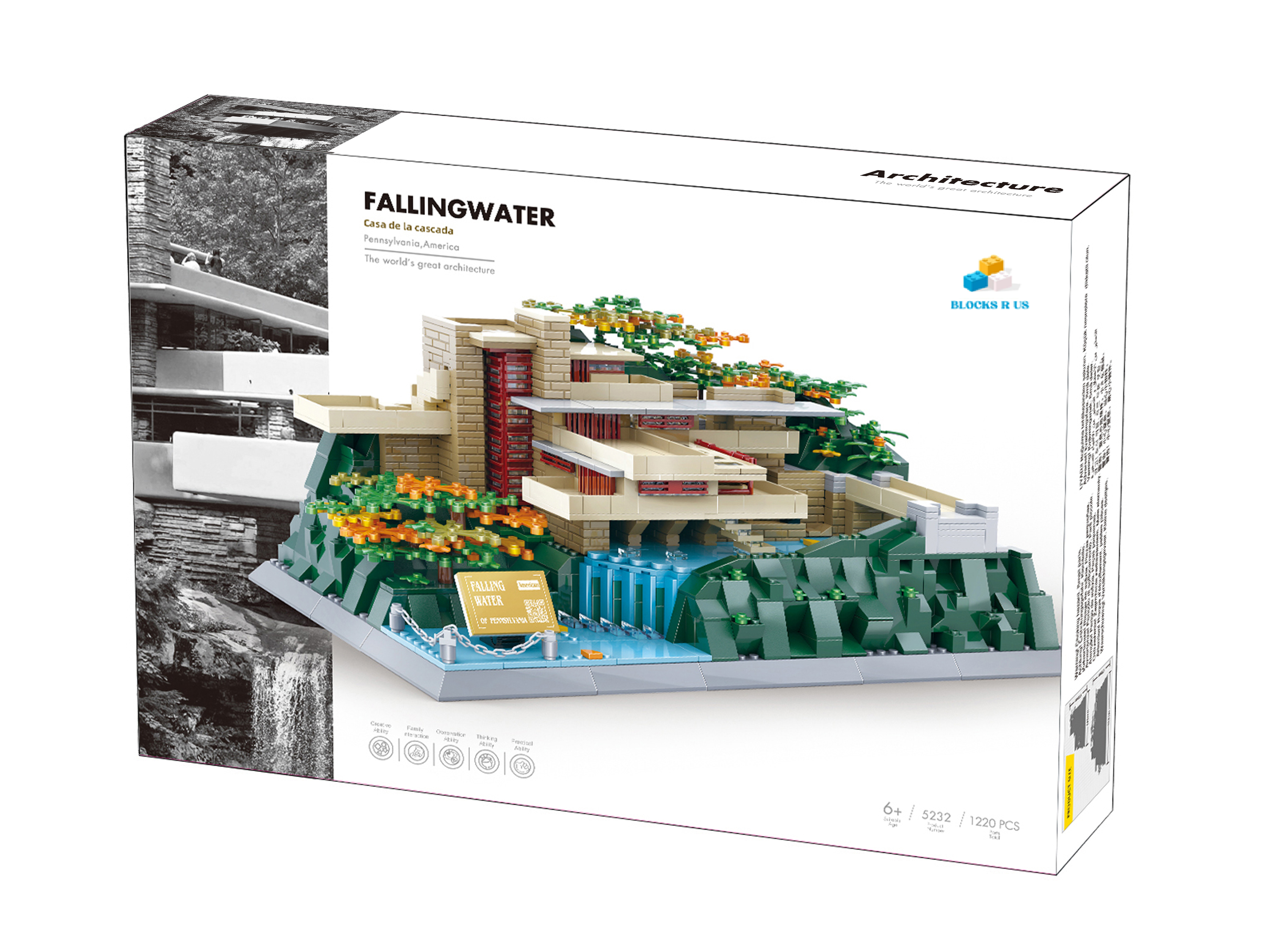 Lego architecture casa de la cascada online