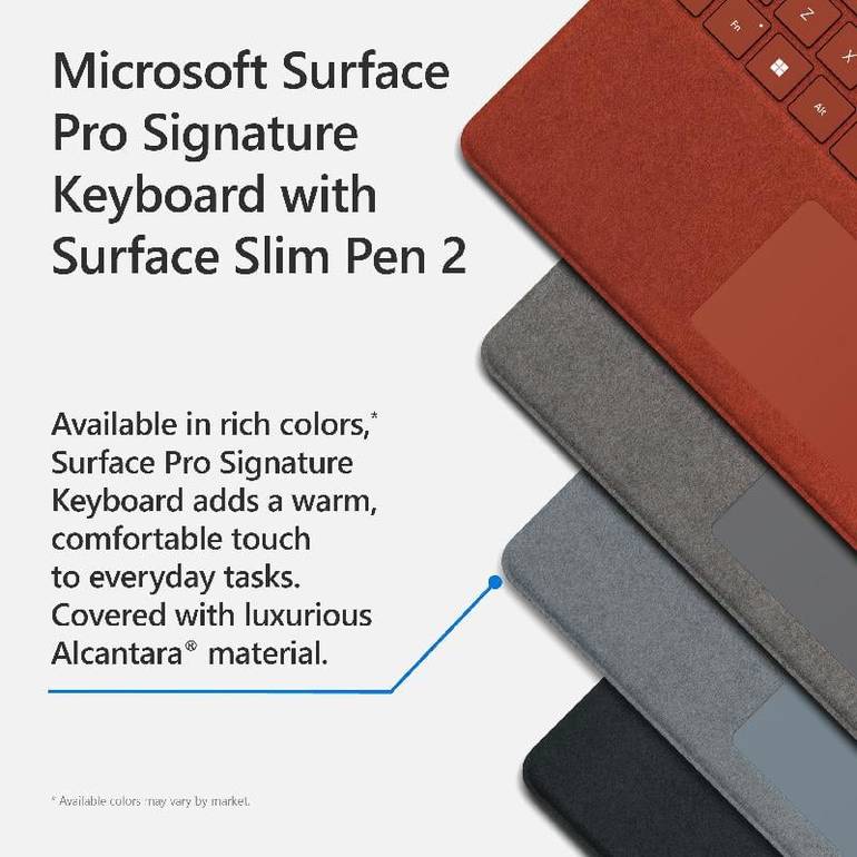 مايكروسوفت سيرفس برو Signature + Slim Pen ‎2 حافظة تابلت مع لوحة مفاتيح