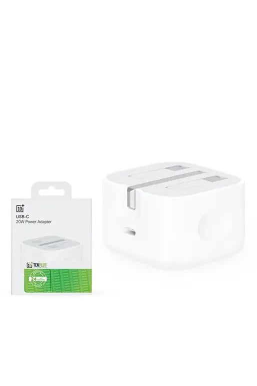 TENPLUS شاحن سريع USB-C بقوة 20 واط، متوافق مع أجهزة iPhone 17/16/15، محول طاقة عالمي للسفر من النوع C، لون أبيض