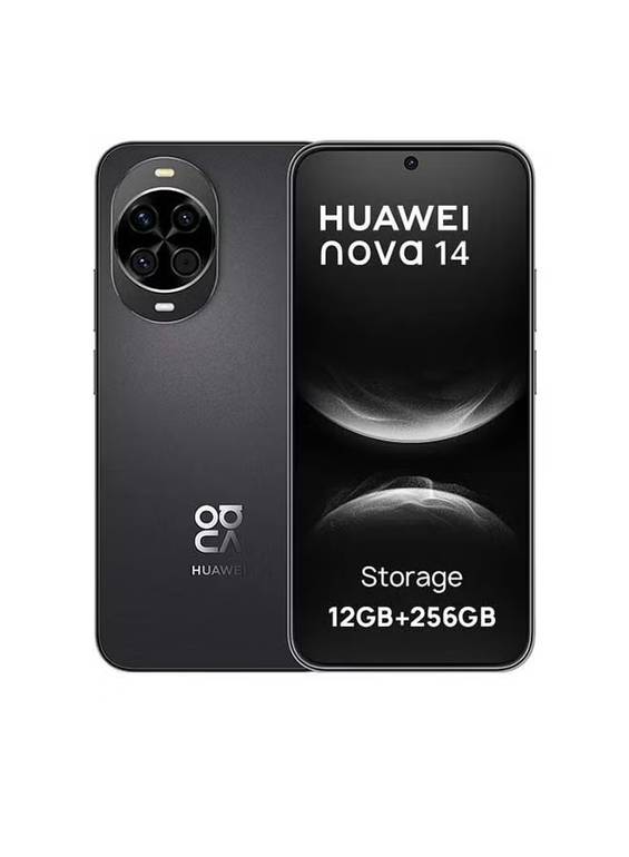 نوفا 14 ثنائي الشريحة 4G   12 جيجابايت RAM 256 جيجابايت مع شاحن هواوي فائق السرعة 100 واط - نسخة الشرق الأوسط