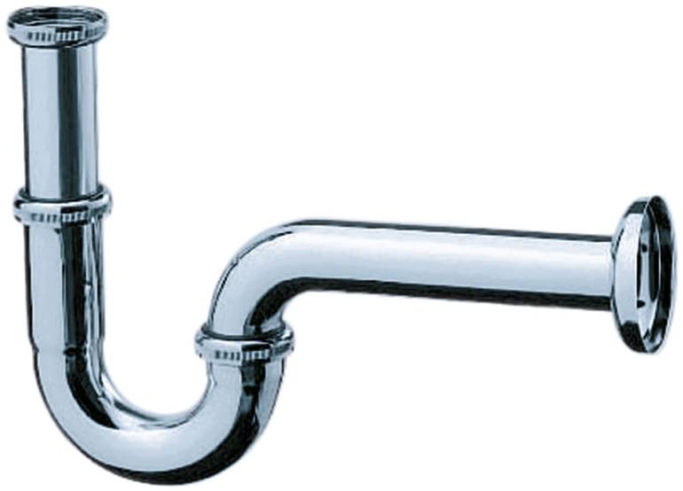 سيفون مغسلة هانز جروهي كروم شكل P-Trap مقاس 1 1/4 | hansgrohe Standard P-Trap 53002000