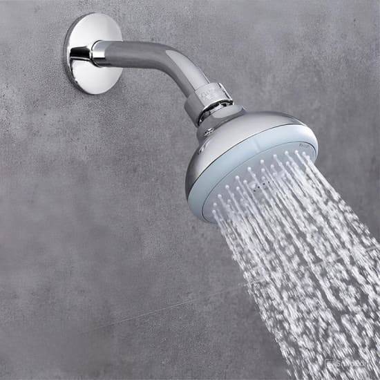 رأس دش جداري تيمبيستا ١٠٠ مع ذراع (٣ رشاشات) - كروم جروهي GROHE [2، 14]