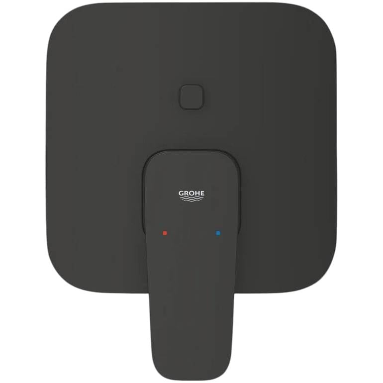 وجه خلاط دش جروهي GROHE Cubeo مخفي مخرجين - أسود مطفي