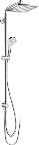 نظام دش هانز جروهي (hansgrohe) كروميتا E 240 - طاسة مربعة كروم