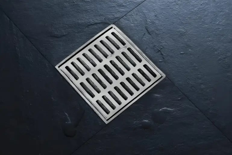 صفاية شاور شبك ستانلس ستيل 304 AUSHIN مقاس 15×15 سم مع رداد وفلتر