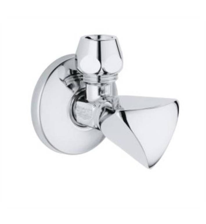 محبس زاوية جروهي GROHE أصلي مقاس 1/2 × 3/8 إنش - كروم