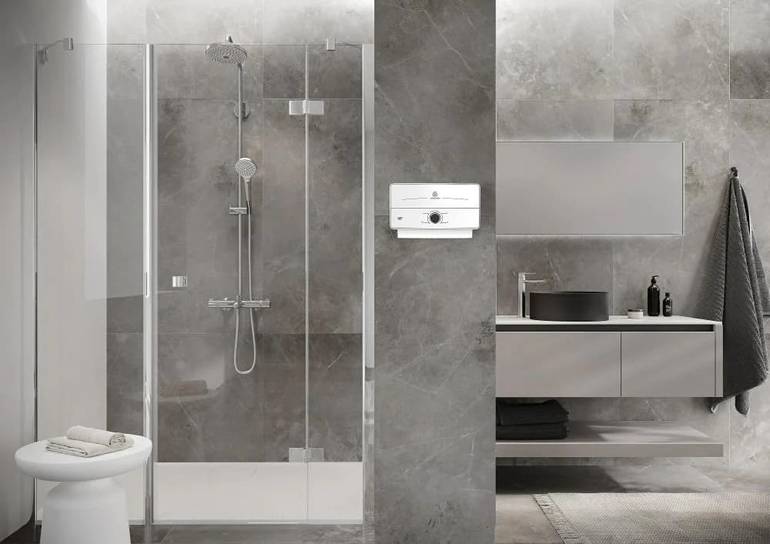 سخان مياه فوري أريستون (Ariston) موديل Aures SM 7.7KW - قوة التسخين الإيطالي الفائق