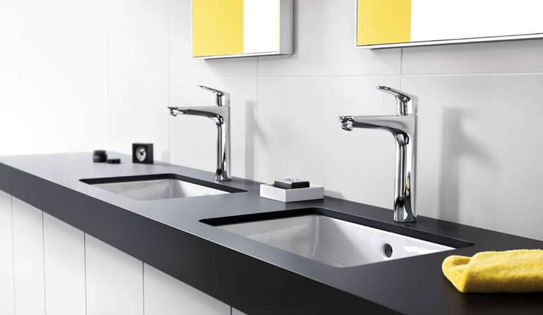 خلاط مغسلة هانز جروهي فوكس 190 كروم للمغاسل العالية | hansgrohe Focus 190 Basin Mixer 31608000