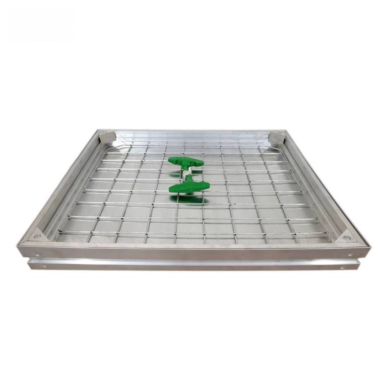 غطاء تفتيش ألمنيوم ريبتال (REPTAL) 110×110 سم | حمولة 5 طن عازل للروائح