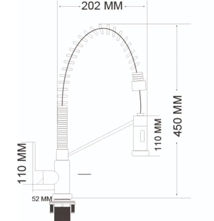 خلاط مجلى بالحوض لي سحب كروم ليما LIMA LM 2526