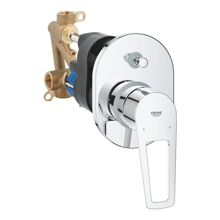 خلاط دش مخفي (مدفون) خطين - كروم جروهي GROHE باو لوب 