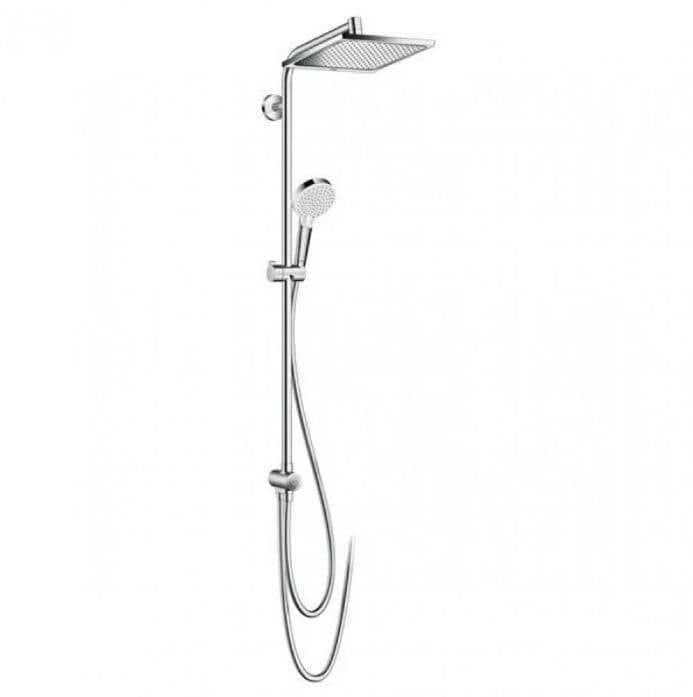 نظام دش هانز جروهي (hansgrohe) كروميتا E 240 - طاسة مربعة كروم