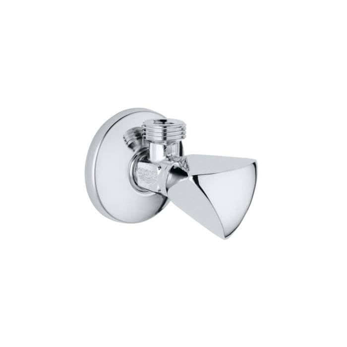 محبس زاوية جروهي GROHE أصلي 1/2 × 1/2 إنش - كروم ألماني مضاد للصدأ