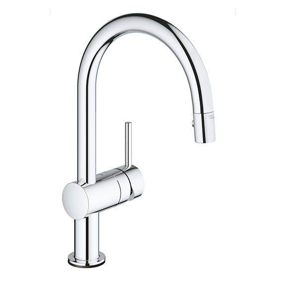 خلاط مجلى جروهي GROHE Minta رقبة عالية سحاب - كروم 32918000